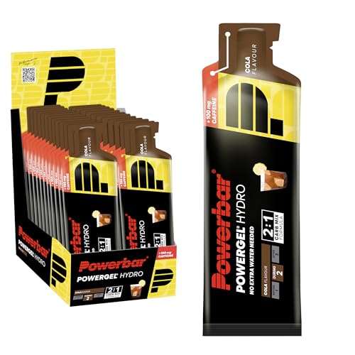 Powerbar - PowerGel Hydro - Cola - 24x67ml - High Carb Energie Gel - Natrium - 100mg Koffein