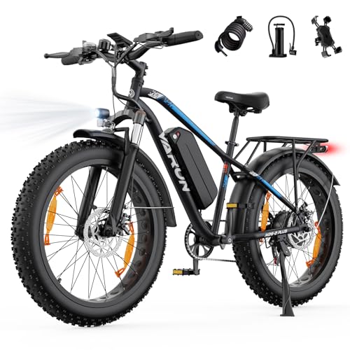 VARUN E Bike, E-Bike Herren mit 26 * 4.0
