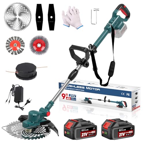 Hengriacly Akku Rasentrimmer für Makita Akku, Freischneider & Motorsense