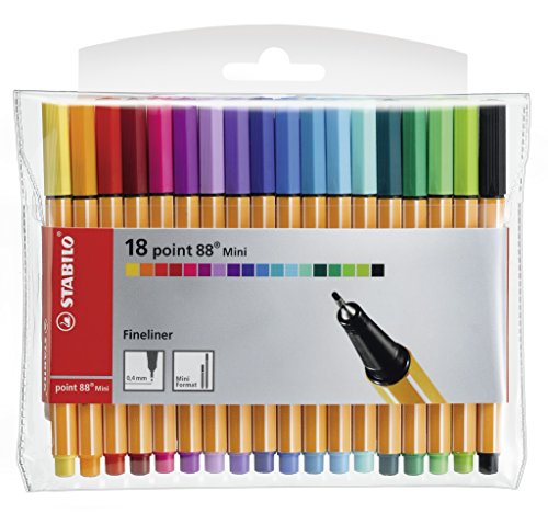 STABILO - Fineliner - point 88 Mini - 18er Pack