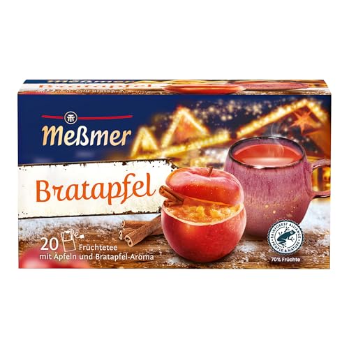 Meßmer Bratapfel | 20 Teebeutel | Glutenfrei | Laktosefrei | Vegan
