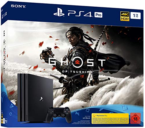 PlayStation 4 Pro - Konsole (1TB, schwarz) Ghost of Tsushima Bundle