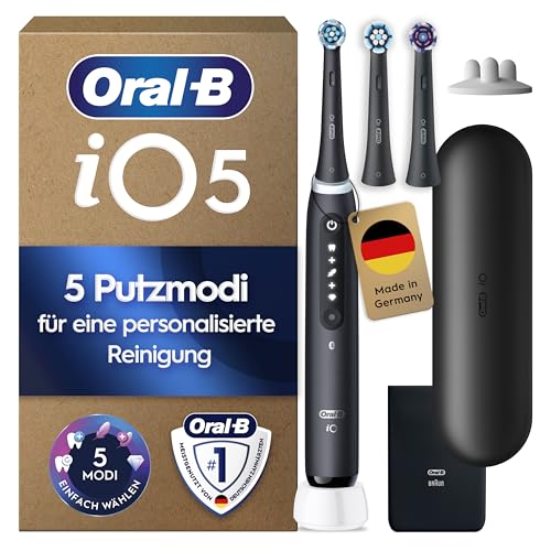 Oral-B iO Series 5 Elektrische Zahnbürste, Schwarz