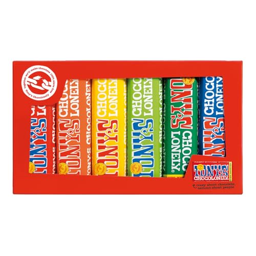 Tony's Chocolonely Rainbow Pack 6 Riegel, 288g