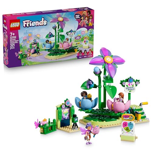 LEGO Friends Feentassen-Karussell mit Blumendeko - Spielzeug mit 3 Minifiguren, Fotokabine & Zubehör - Kinderzimmer Deko - Geschenkidee für Mädchen ab 7 Jahren - 42702