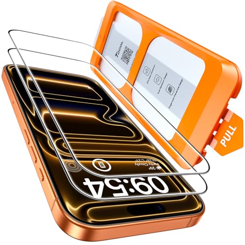 TOCOL für iPhone 17 Pro Max für Panzerglas 6,9 Zoll, Full Screen Automatische Installation 9H Folie Stoßfest Kratzfest Anti-Fingerabdruck Blasenfrei, Kompatibel mit Hülle, 2 Stück