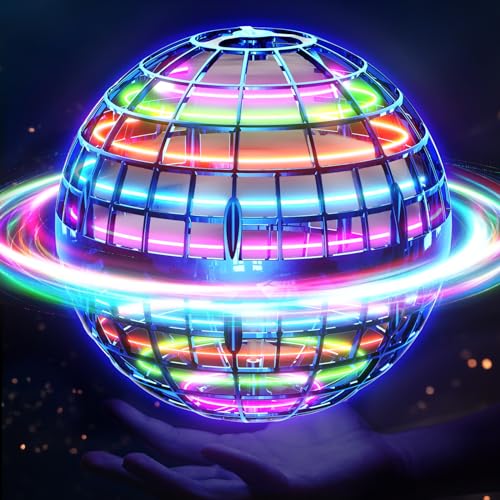 Ivtivfu Fliegender Ball Spielzeug (Blau, Verbessert), LED Hover Orb