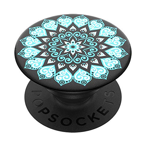 PopSockets 801146 PopGrip - Ausziehbarer Sockel und Griff für Smartphones und Tablets mit einem Austauschbarem Top - Peace Mandala Sky