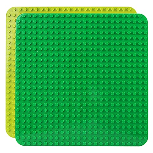 Große Bauplatte Kompatibel mit Duplo Platten,große Grundplatte,38 * 38cm Platten-Set für Kreatives Spielen, Lernspielzeug