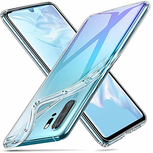 Oprimio Kristallklar Hülle für Huawei P30 Pro [Silikon Hülle] [%100 Durchsichtig] [Deutsche Material] [Ultra Dünn] Transparente Handyhülle für Huawei P30 Pro