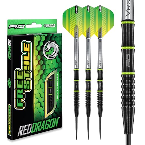 RED DRAGON Freestyle 23g Tungsten Darts Set mit Flights und Schäfte