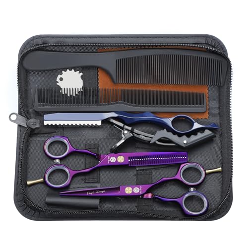 Purple Dragon Haarschere Friseurschere Set 5,5 Zoll - Lila Geschenk
