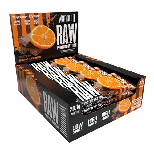Warrior Raw Proteinriegel 12 x 75 g – Schokolade-Orange