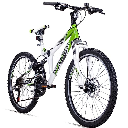 Bergsteiger Montreal 24 Zoll Kinderfahrrad Mountainbike mit Vollfederung