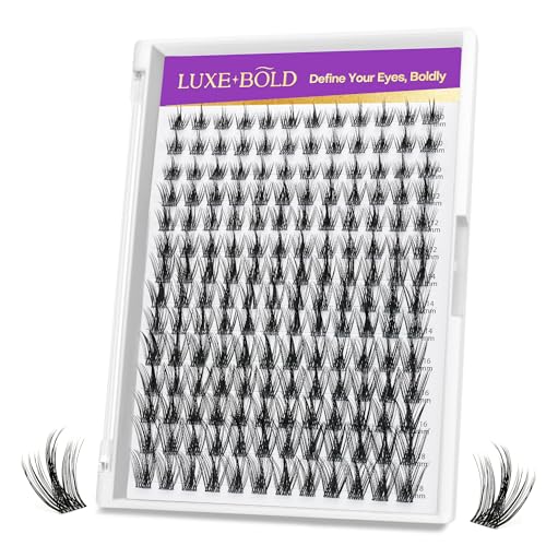 Manga Wimpern Cluster Spiky Einzelwimpern Natürlichen Anime Hauchdünn Wimpernclusters Cluster Lashes 10-18mm CC Curl DIY Wimpernverlängerung Kunstwimpern mit Dünnem Unsichtbarem Band, 168 Stück