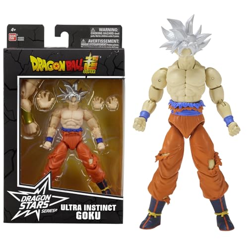 BANDAI - Dragon Ball Super - Figurine Dragon Stars 17 cm - Goku Ultra Instinct - Offizielle Dragon Ball Lizenz - Gelenkige Goku-Figur - Spielzeug für Kinder ab 4 Jahren - 35994J