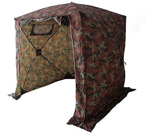 Goutime Expeditions-Arbeitszelt 2mx2m Kleines Veranstaltungszelt Party Garten Camping Multifunktional Tragbar,Karpfenzelt,Winterfest windund sturmfester getarnte Zelt(Tarnung Farbe)
