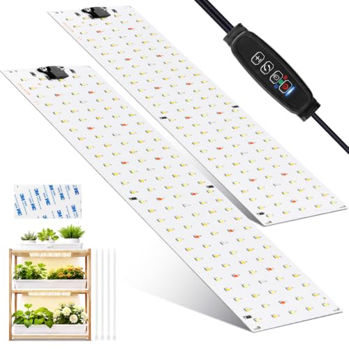 semai 2 Stück Pflanzenlampe LED Vollspektrum, Pflanzenlicht mit 270 LEDs