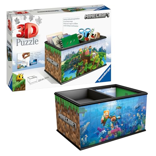 Ravensburger 3D Puzzle Aufbewahrungsbox Minecraft - Puzzle ab 8 Jahre
