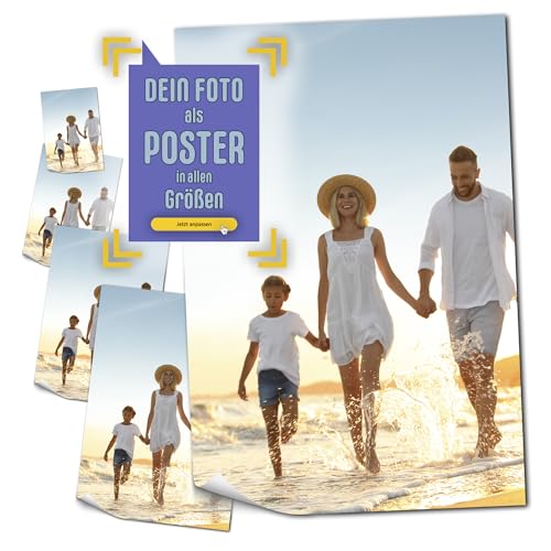 codiarts. Dein Foto als XXL-Poster (Alle Größen) auf Premium Fotopapier - matt oder seidenglanz - Individueller Fotodruck Fotoposter mit eigenen Bilder drucken lassen - Posterdruck personalisiert