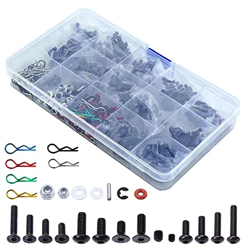 500PCS RC Schrauben Kit Reparaturwerkzeug für Traxxas Tamiya Axial Redcat HPI SCX10 Losi 1/8 1/10 RC Cars Crawler Teile