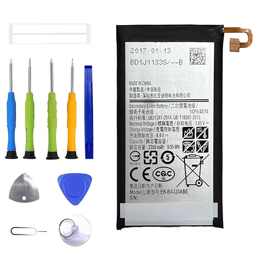 ERYNK Galaxy A3 Ersatz Akku, EB-BA320ABE Akku Für Samsung Galaxy A3 2017 SM-A320 Ersatzbatterie with Werkzeugsatz
