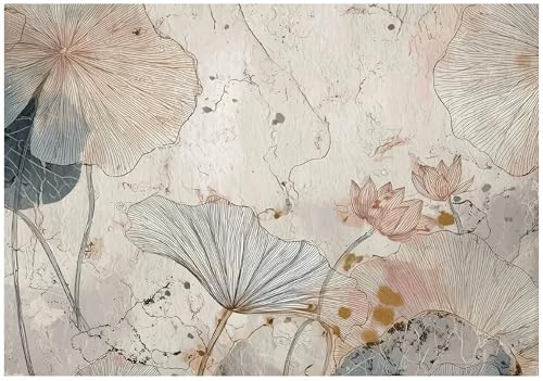 WallArena Vlies Fototapete, Blumen, 350x250cm