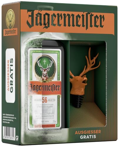 Jägermeister Geschenkset - 0,7l Kräuterlikör + Ausgiesser - 35% Vol