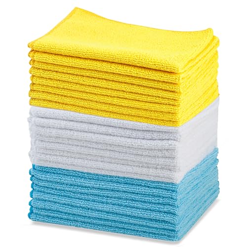 Amazon Basics Mikrofaser Reinigungstuch 24 Stück, 40.5 cm x 30.5 cm