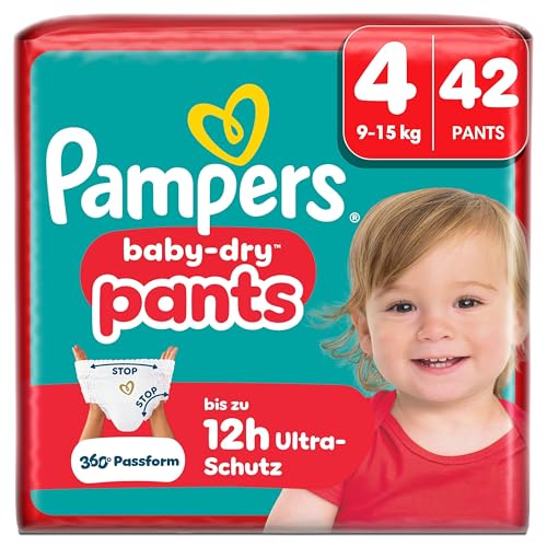 Pampers Baby-Dry Pants Größe 4, 42 Windeln, 9kg-15kg