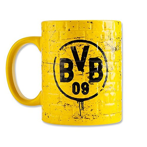 Borussia Dortmund, BVB-Tasse Gelbe Wand, Gelb, 1 Stück (1er Pack), 0,3l