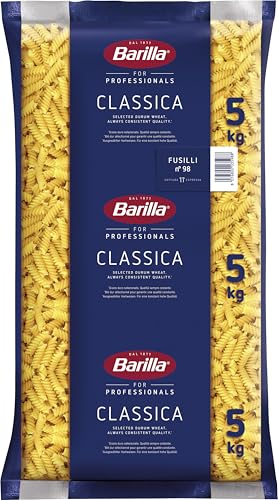 Barilla Hartweizen Pasta Fusilli n. 98 – 1er Pack (1x5kg)