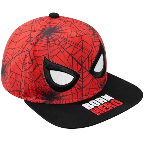 Marvel Spiderman Baseball Cap Kinder mit Verstellbarem Snapback-Verschluss - Geschenke für Jungs