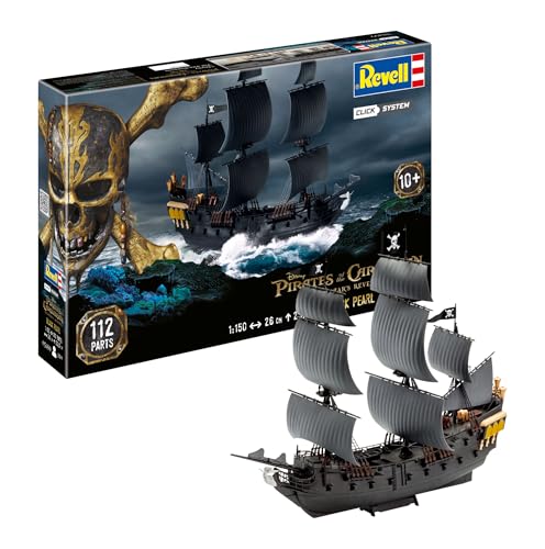 Revell Easy Click, 05499 Black Pearl, Modellbausatz, Maßstab 1:150, 26cm, 1:150/26 cm