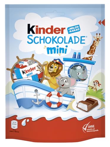 kinder Schokolade Mini, Kleine Portionen für Zwischendurch, 120 g