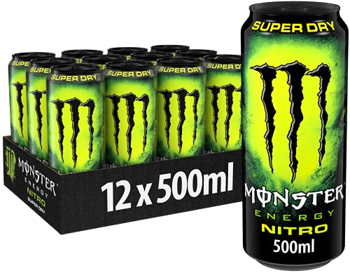 Monster Energy Nitro Super Dry, Energy Drink, Einweg Dose, 12 x 500 ml
