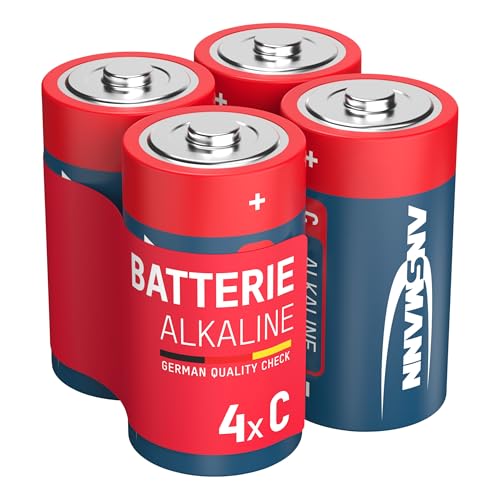 ANSMANN 4X Alkaline Batterien Baby C LR14-1,5V MN1401 Batterien Set