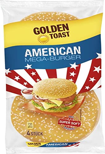 Golden Toast Mega Burger, 4 x 75 g