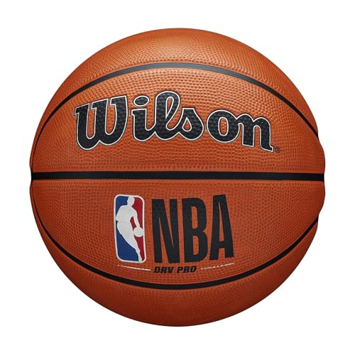 Wilson Basketball NBA DRV PRO, Outdoor, Tackskin Gummi, Größe: 7, Braun