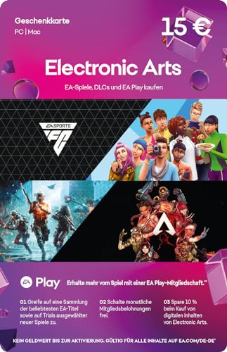 EA Geschenkkarte 15 € | PC/Mac Code