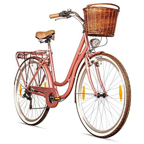 Bergsteiger Marseille 28 Zoll Citybike Damenfahrrad Retro 6 Gang