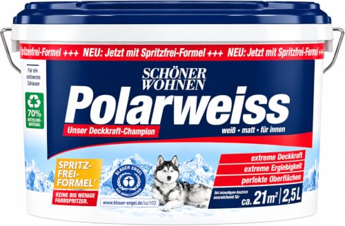 2,5 Liter Schöner Wohnen Polarweiss matt
