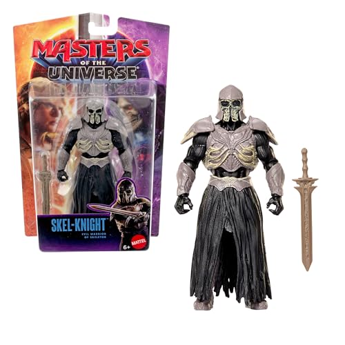 Masters of the Universe 2026 Film-Actionfigur-Spielzeug SKEL-Knight, ca. 14 cm groß, originalgetreu zum Aussehen von Army Builder, 14 bewegliche Gelenke und Schwert, JKH93