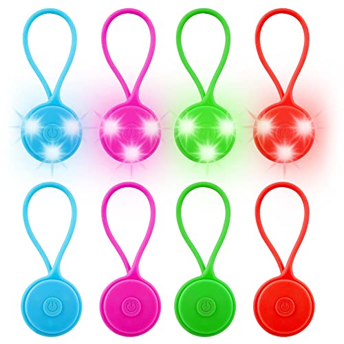 Aicharynic LED Blinklicht Schulranzen, 8 Stück LED Reflektoren Kinder Sicherheitslicht Reflektoren Schulranzen, wasserdichte Sicherheit Licht Reflektor Anhänger für Rucksack Joggen Wandern Laufen