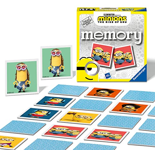 Ravensburger 20599 Minions 2 The Rise of Gru Mini Memory Spiel, 3 Jahre