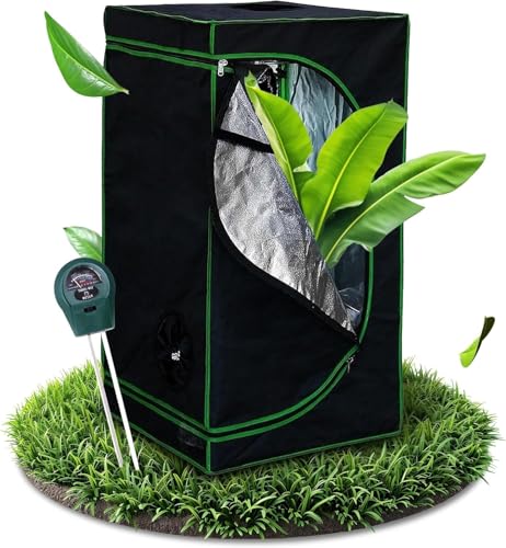 Melko Growbox Growzelt 80x80x220 cm Set mit 3-in-1 Messgerät lichtdicht