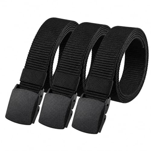 Huiguli Gürtel Herren, 3 Stück Arbeitsgürtel Herren aus Nylon