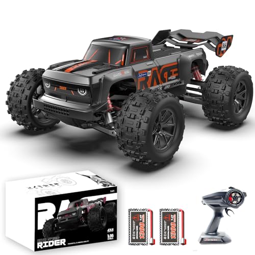 dexinco Ferngesteuertes Auto, 1:16 RC Auto, 4WD 40km/h Hobby Offroad Monster RC Truck, All Terrain Wasserdicht RTR RC Buggy, RC Crawler mit 2 Akku, Geländegängig Spielzeug LKW