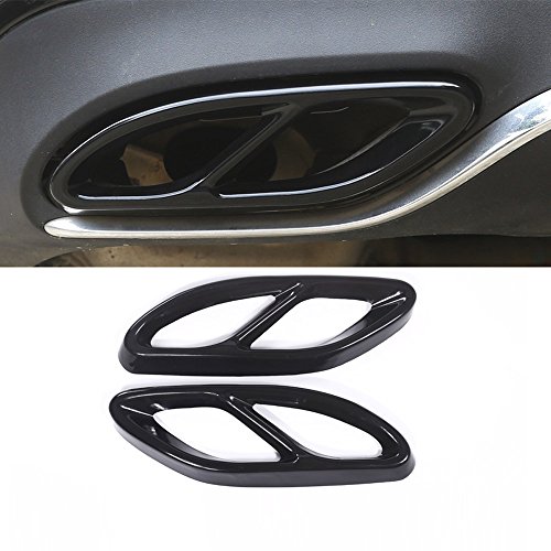 2 x Stahl Auspuffblende Blenden für A B C E GLC Klasse W205 W213 W246 W247 W177 X253