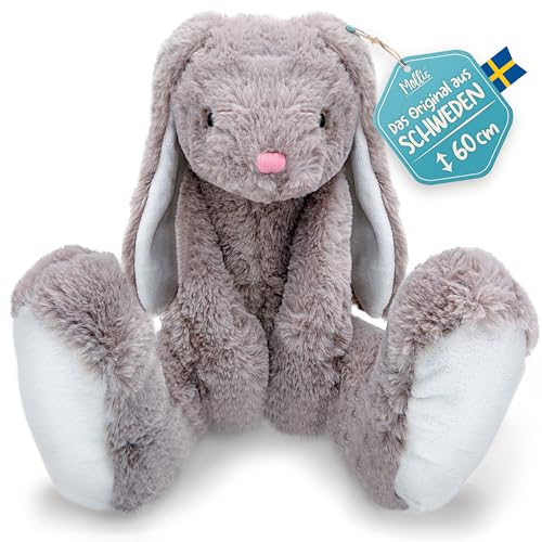 Mollis Kuscheltier - Kuschelhase - 60 cm - Plüschtier-Hase - Kinder-Kuscheltier - weiches Stofftier für Kinder und Babys